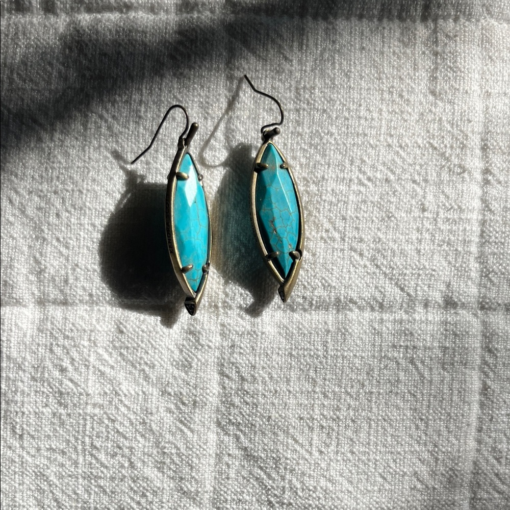 Kendra Scott Turquoise Marquise Earrings